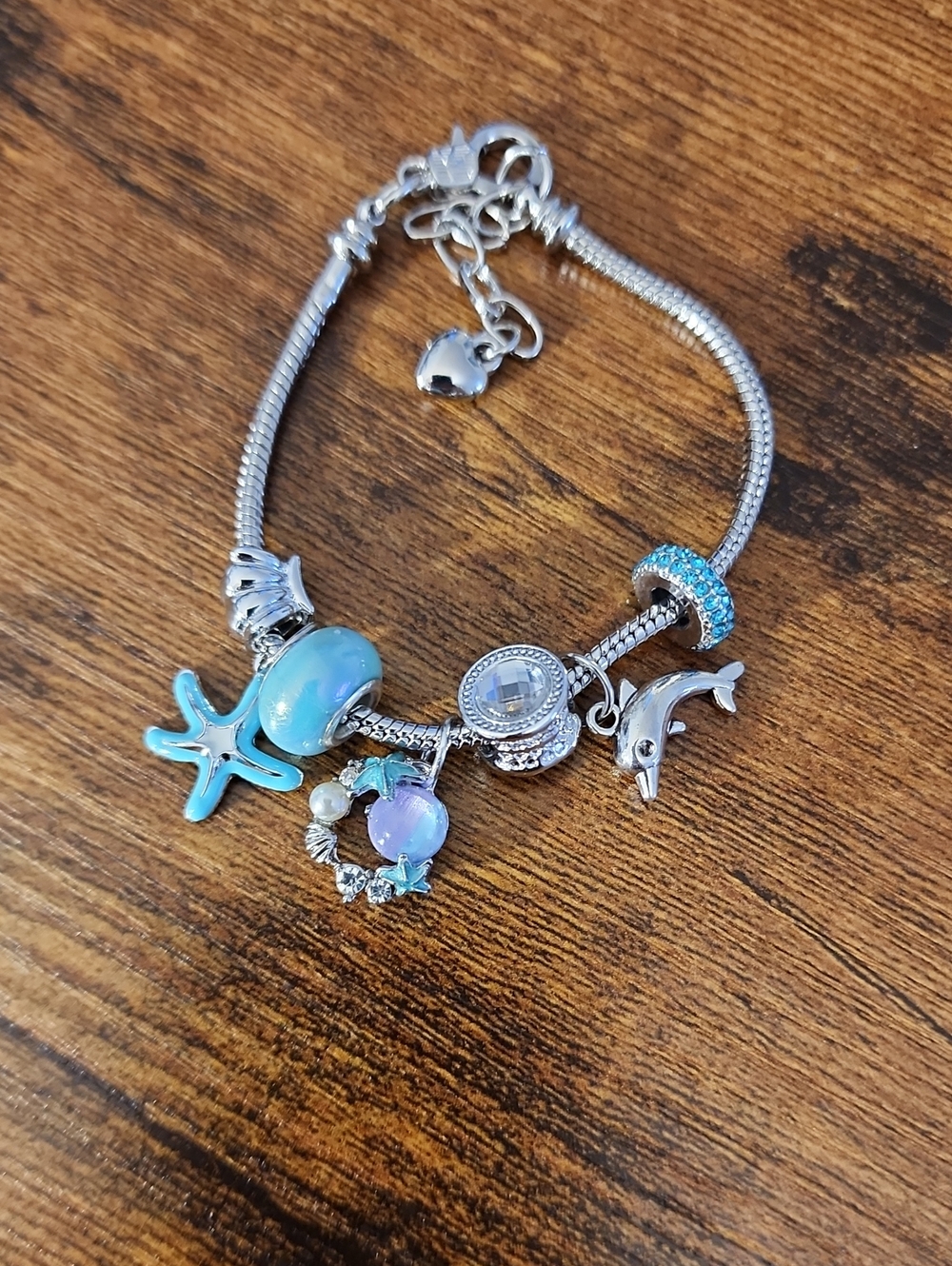 FP 7PCS/SET Adorable Little Girl&Turtle&Starfish&Conch Handmade String Beaded